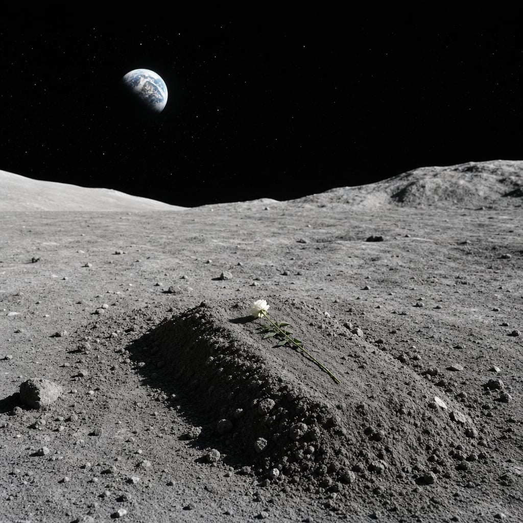 Only One Person Is Buried on the Moon